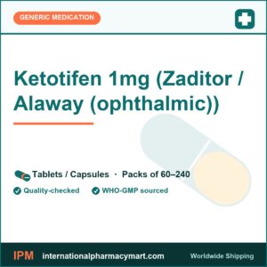 Ketotifen 1mg (Zaditor / Alaway (ophthalmic)) | International Pharmacy Mart