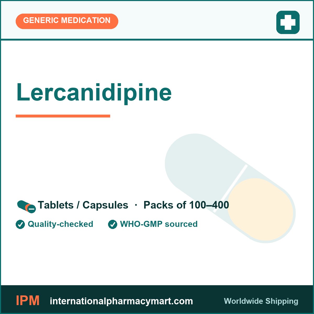 Lercanidipine | International Pharmacy Mart