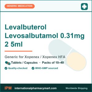 Levalbuterol Levosalbutamol 0.31mg 2 5ml - generic Xopenex / Xopenex HFA | International Pharmacy Mart