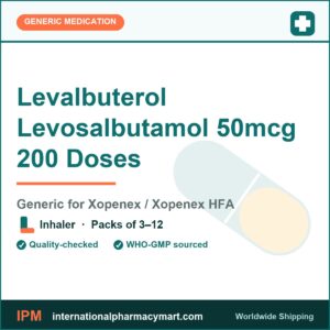 Levalbuterol Levosalbutamol 50mcg 200 Doses - generic Xopenex / Xopenex HFA | International Pharmacy Mart