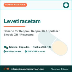 Levetiracetam - generic Keppra / Keppra XR / Spritam / Elepsia XR / Roweepra | International Pharmacy Mart