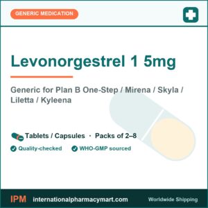 Levonorgestrel 1 5mg - generic Plan B One-Step / Mirena / Skyla / Liletta / Kyleena | International Pharmacy Mart