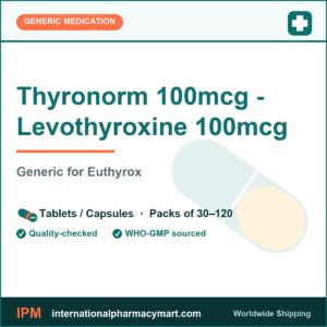 Thyronorm 100mcg - Levothyroxine 100mcg - generic Euthyrox | International Pharmacy Mart
