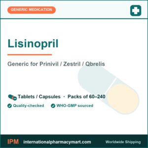 Lisinopril - generic Prinivil / Zestril / Qbrelis | International Pharmacy Mart