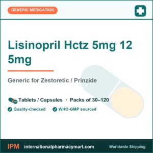 Lisinopril Hctz 5mg 12 5mg - generic Zestoretic / Prinzide | International Pharmacy Mart