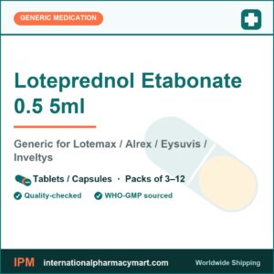 Loteprednol Etabonate 0.5 5ml - generic Lotemax / Alrex / Eysuvis / Inveltys | International Pharmacy Mart