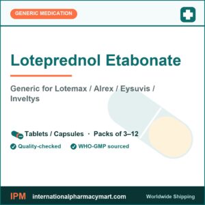 Loteprednol Etabonate - generic Lotemax / Alrex / Eysuvis / Inveltys | International Pharmacy Mart