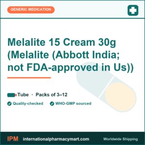 Melalite 15 Cream 30g (Melalite (Abbott India; not FDA-approved in Us)) | International Pharmacy Mart