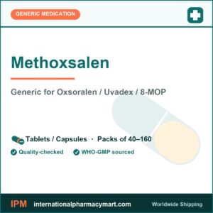 Methoxsalen - generic Oxsoralen / Uvadex / 8-MOP | International Pharmacy Mart