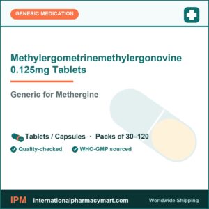 Methylergometrinemethylergonovine 0.125mg Tablets - generic Methergine | International Pharmacy Mart