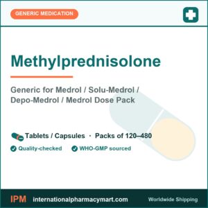 Methylprednisolone - generic Medrol / Solu-Medrol / Depo-Medrol / Medrol Dose Pack | International Pharmacy Mart