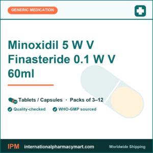 Minoxidil 5 W V Finasteride 0.1 W V 60ml | International Pharmacy Mart