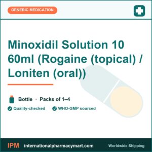 Minoxidil Solution 10 60ml (Rogaine (topical) / Loniten (oral)) | International Pharmacy Mart