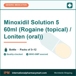 Minoxidil Solution 5 60ml (Rogaine (topical) / Loniten (oral)) | International Pharmacy Mart