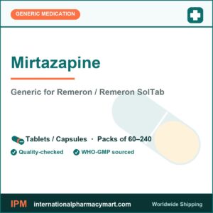 Mirtazapine - generic Remeron / Remeron SolTab | International Pharmacy Mart
