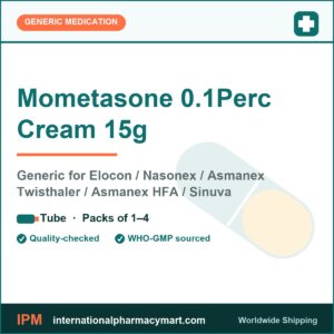 Mometasone 0.1Perc Cream 15g - generic Elocon / Nasonex / Asmanex Twisthaler / Asmanex HFA / Sinuva | International Pharmacy Mart