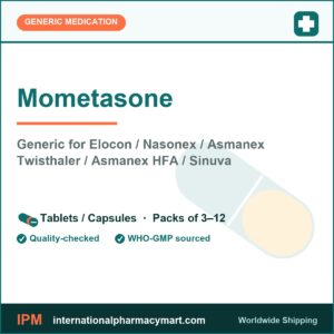 Mometasone - generic Elocon / Nasonex / Asmanex Twisthaler / Asmanex HFA / Sinuva | International Pharmacy Mart
