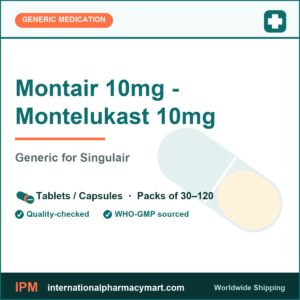 Montair 10mg - Montelukast 10mg - generic Singulair | International Pharmacy Mart