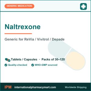 Naltrexone - generic ReVia / Vivitrol / Depade | International Pharmacy Mart