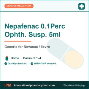 Nepafenac 0.1Perc Ophth. Susp. 5ml - generic Nevanac / Ilevro | International Pharmacy Mart