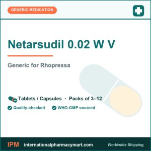 Netarsudil 0.02 W V - generic Rhopressa | International Pharmacy Mart