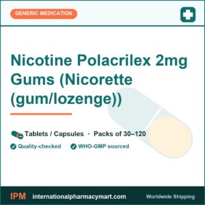 Nicotine Polacrilex 2mg Gums (Nicorette (gum/lozenge)) | International Pharmacy Mart
