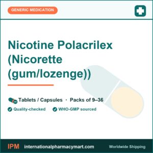 Nicotine Polacrilex (Nicorette (gum/lozenge)) | International Pharmacy Mart
