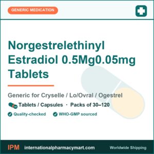 Norgestrelethinyl Estradiol 0.5Mg0.05mg Tablets - generic Cryselle / Lo/Ovral / Ogestrel | International Pharmacy Mart