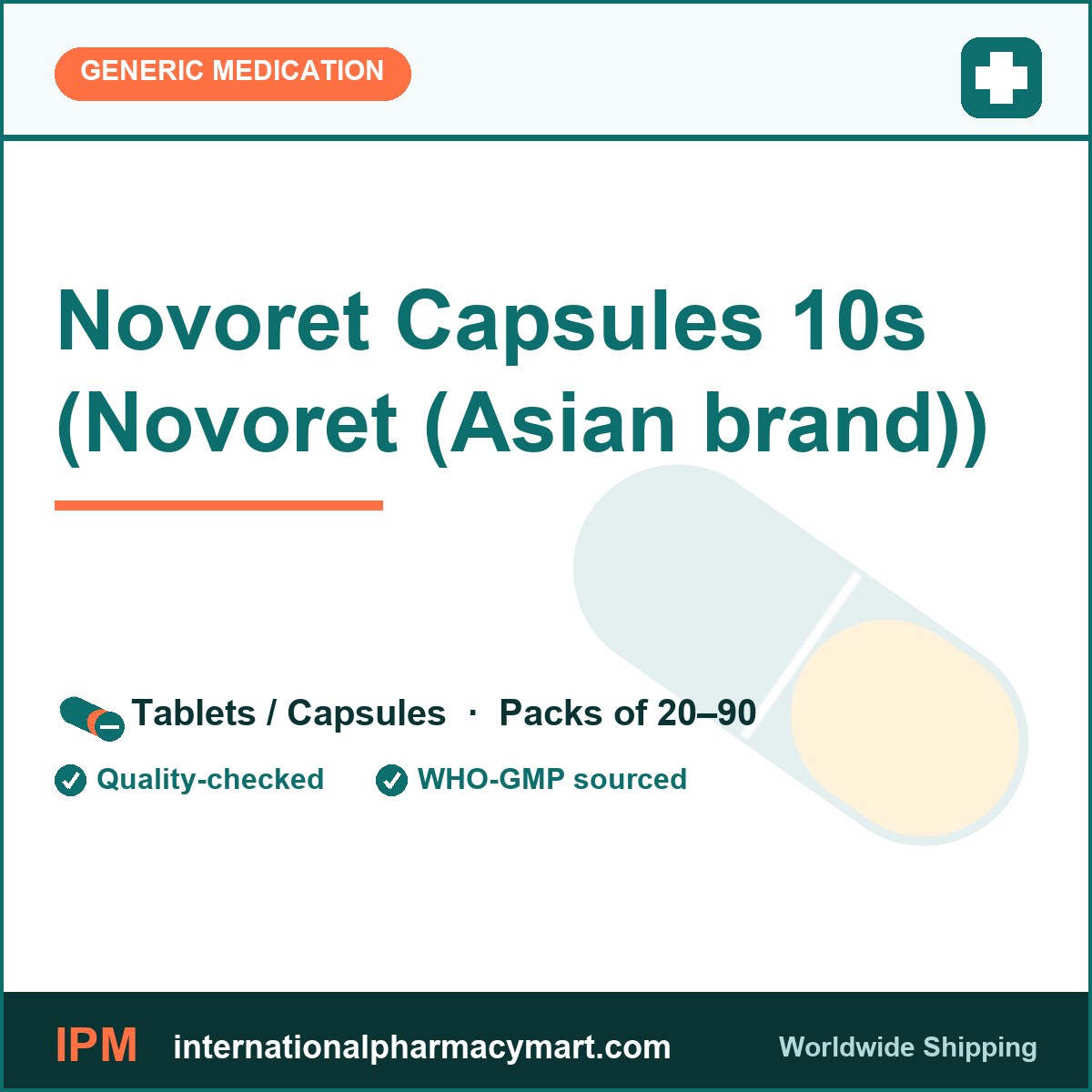 Novoret Capsules 10s (Novoret (Asian brand)) | International Pharmacy Mart