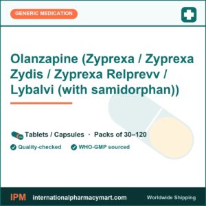 Olanzapine (Zyprexa / Zyprexa Zydis / Zyprexa Relprevv / Lybalvi (with samidorphan)) | International Pharmacy Mart