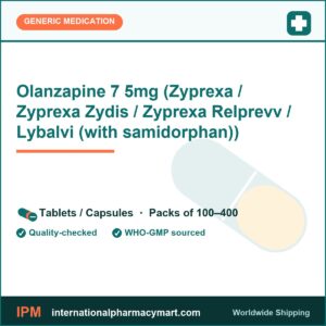 Olanzapine 7 5mg (Zyprexa / Zyprexa Zydis / Zyprexa Relprevv / Lybalvi (with samidorphan)) | International Pharmacy Mart