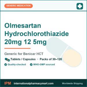 Olmesartan Hydrochlorothiazide 20mg 12 5mg - generic Benicar HCT | International Pharmacy Mart