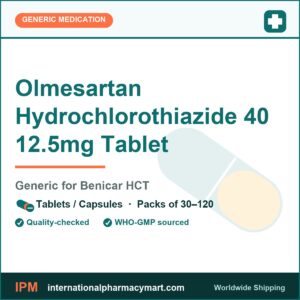 Olmesartan Hydrochlorothiazide 40 12.5mg Tablet - generic Benicar HCT | International Pharmacy Mart