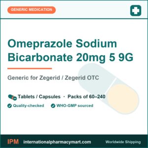 Omeprazole Sodium Bicarbonate 20mg 5 9G - generic Zegerid / Zegerid OTC | International Pharmacy Mart