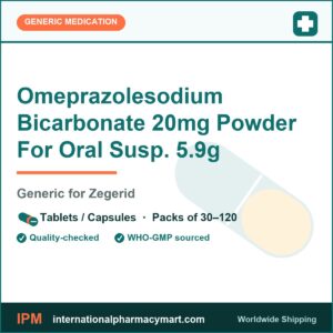 Omeprazolesodium Bicarbonate 20mg Powder For Oral Susp. 5.9g - generic Zegerid | International Pharmacy Mart