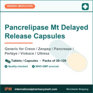 Pancrelipase Mt Delayed Release Capsules - generic Creon / Zenpep / Pancreaze / Pertzye / Viokace / Ultresa | International Pharmacy Mart