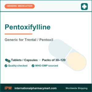 Pentoxifylline - generic Trental / Pentoxil | International Pharmacy Mart