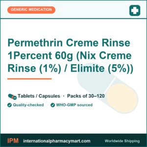 Permethrin Creme Rinse 1Percent 60g (Nix Creme Rinse (1%) / Elimite (5%)) | International Pharmacy Mart