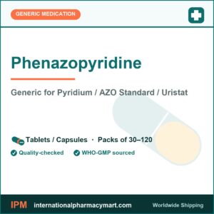 Phenazopyridine - generic Pyridium / AZO Standard / Uristat | International Pharmacy Mart