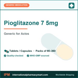 Pioglitazone 7 5mg - generic Actos | International Pharmacy Mart
