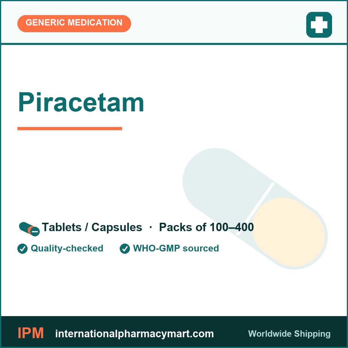 Piracetam | International Pharmacy Mart
