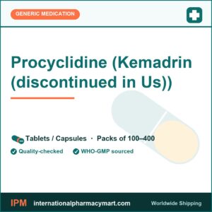 Procyclidine (Kemadrin (discontinued in Us)) | International Pharmacy Mart