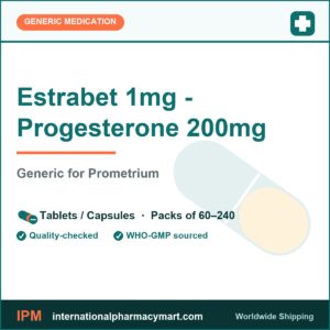 Estrabet 1mg - Progesterone 200mg - generic Prometrium | International Pharmacy Mart