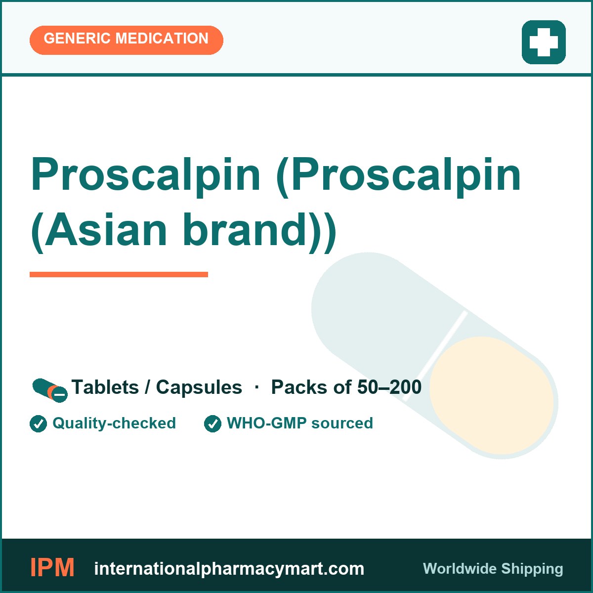 Proscalpin (Proscalpin (Asian brand)) | International Pharmacy Mart