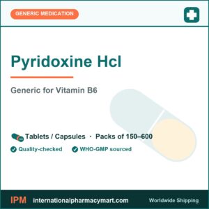 Pyridoxine Hcl - generic Vitamin B6 | International Pharmacy Mart