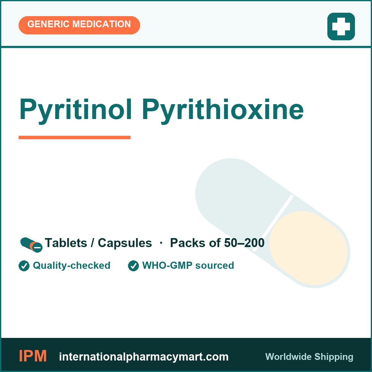 Pyritinol Pyrithioxine | International Pharmacy Mart