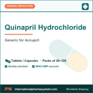 Quinapril Hydrochloride - generic Accupril | International Pharmacy Mart