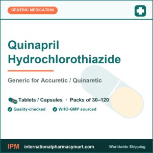 Quinapril Hydrochlorothiazide - generic Accuretic / Quinaretic | International Pharmacy Mart