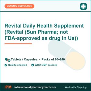 Revital Daily Health Supplement (Revital (Sun Pharma; not FDA-approved as drug in Us)) | International Pharmacy Mart
