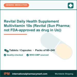 Revital Daily Health Supplement Multivitamin 10s (Revital (Sun Pharma; not FDA-approved as drug in Us)) | International Pharmacy Mart